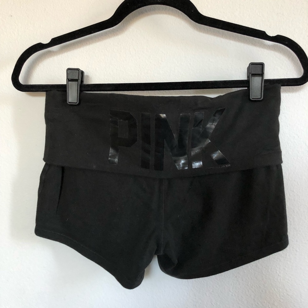 VS PINK Foldover Yoga Hot Shorts